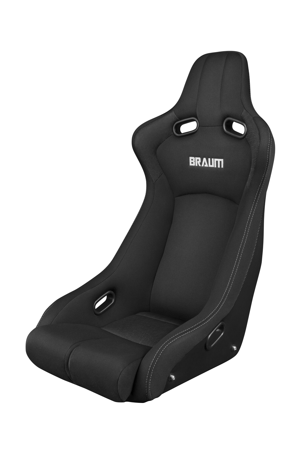 Braum ® - Black Cloth Carbon Fiber Mixed VENOM-R Series Fixed Back Bucket Seat (BRR7-BKFB) - Main Image