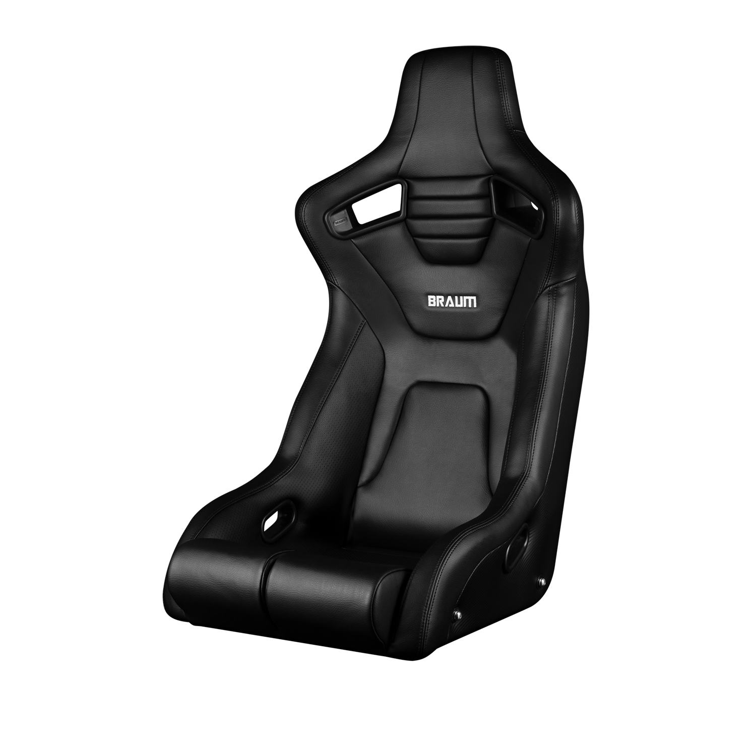 Braum ® - Black Leatherette ELITE-R Series Fixed Back Racing Single Seat (BRR1R-BKBK) - Main Image