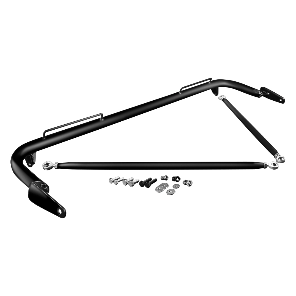 Braum ® - Black Satin 48-51 Inch Universal Racing Harness Bar Kit (BRHB-48BM) - Main Image