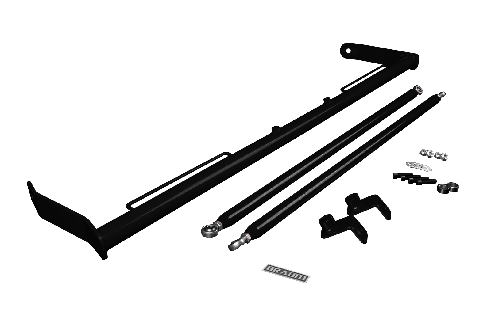 Braum ® - Black Stain Harness Bar Kit For 2010-2015 Chevrolet Camaro (BRHB-50BM) - Main Image