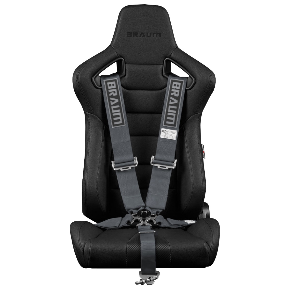 Braum ® - Gunmetal 5 Point 3 Inch SFI 16.1 Racing Harness (BRH-GMS5) - Main Image
