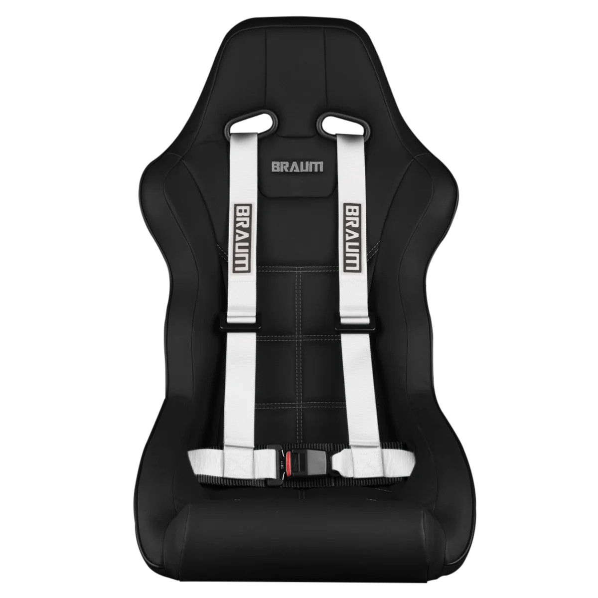 Braum ® - White 4 Point 2 Inch Strap Racing Harness (BRH-WHP4) - Single - Main Image