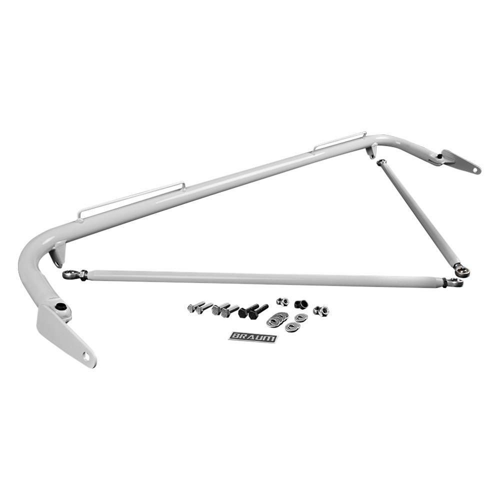 Braum ® - White Gloss 48-51 Inch Universal Racing Harness Bar Kit (BRHB-48WG) - Main Image