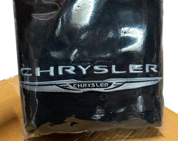 Seat Armour ® - Black Towel Seat Cover with Chrysler Logo (SA100CHRB) - Main Image