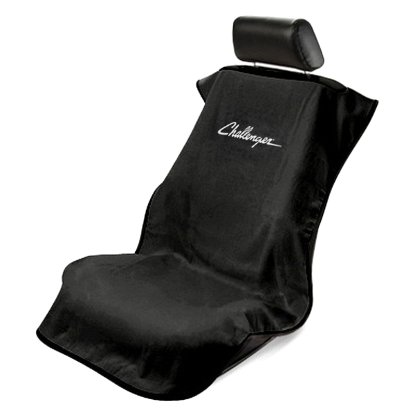 Seat Armour ® - Black Towel Seat Cover with Challenger Logo (SA100CHLB) - Main Image