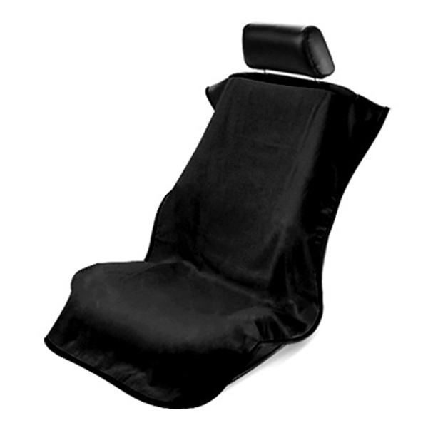 Seat Armour ® - Black Towel Seat Cover without Logo (CST-BLK) - Main Image