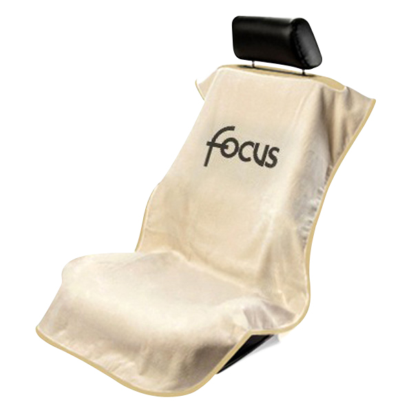 Seat Armour ® - Tan Towel Seat Cover with Focus Logo (SA100FOCT) - Main Image