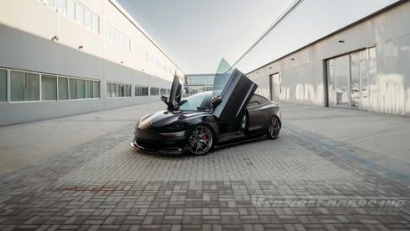 Vertical Doors ® - Custom Vertical Lambo Door Conversion Kit (VDCTES317) - Main Image