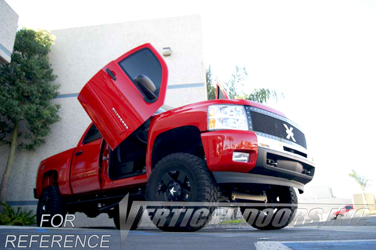 Vertical Doors ® - Custom Vertical Lambo Door Conversion Kit (VDCCHEVYSILVER14) - Main Image